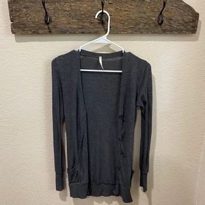 Rue21 Grey Button Up Cardigan